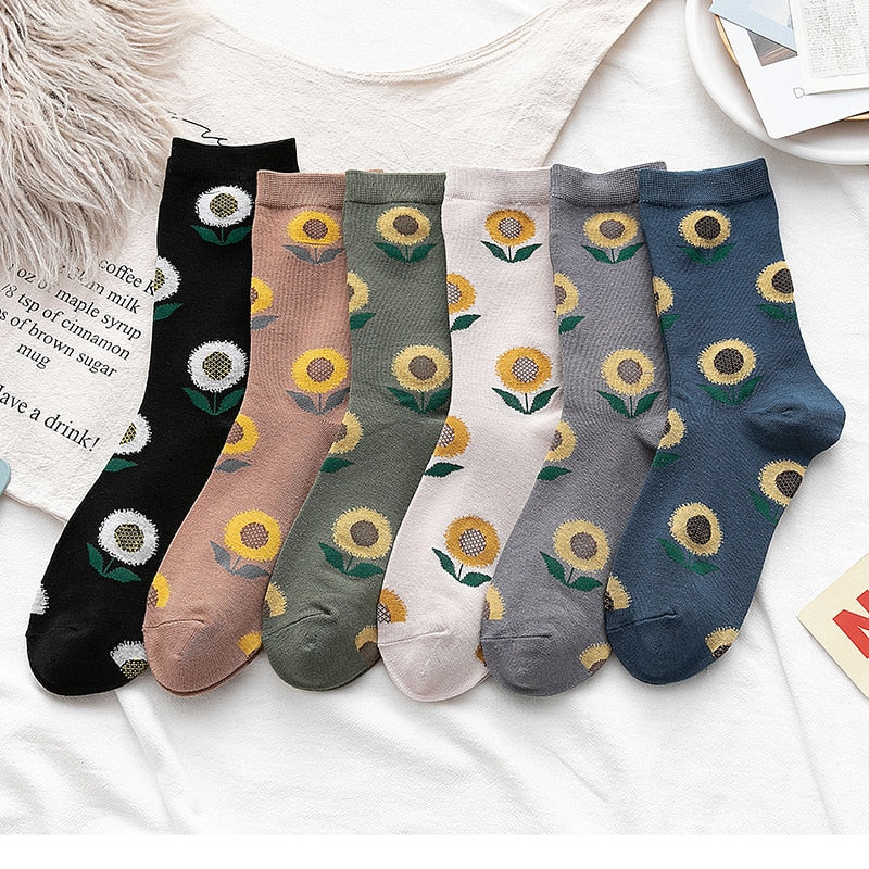 Single needle tube socks