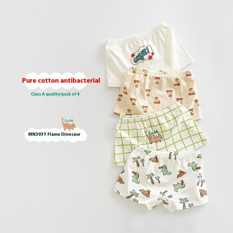 Children's Underwear Class A Pure Cotton Antibacterial Cartoon Boy