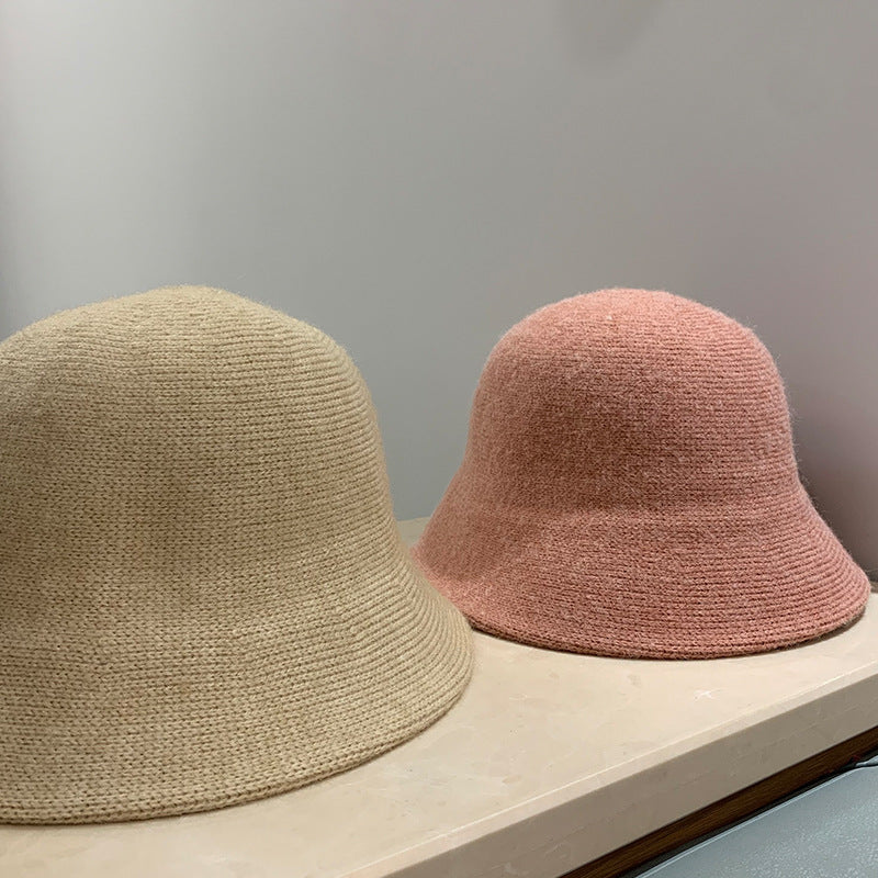 Women's Fashionable And Versatile Wool Knitted Fisherman's Hat