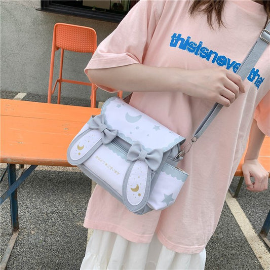 Japansk afslappet mini skuldertaske i kanvas til piger