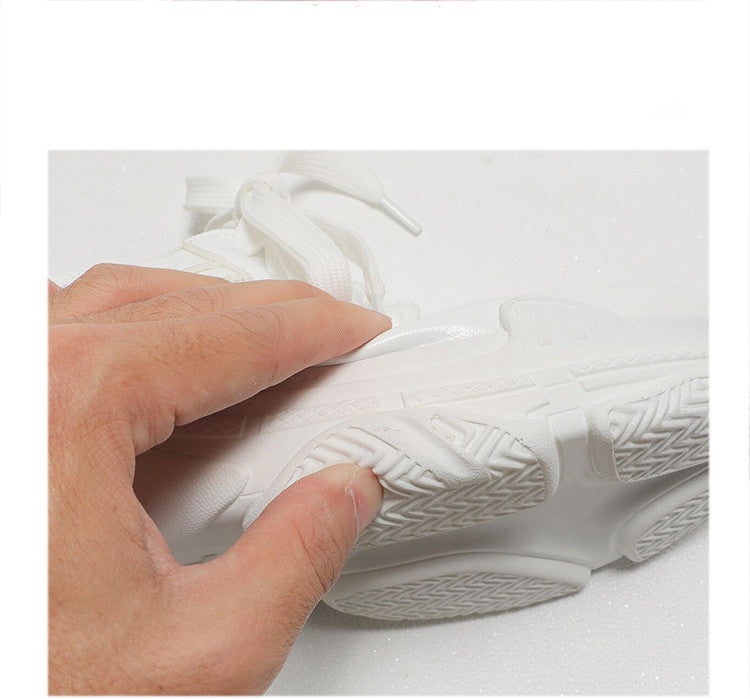 New super fire mesh breathable ins small white shoes