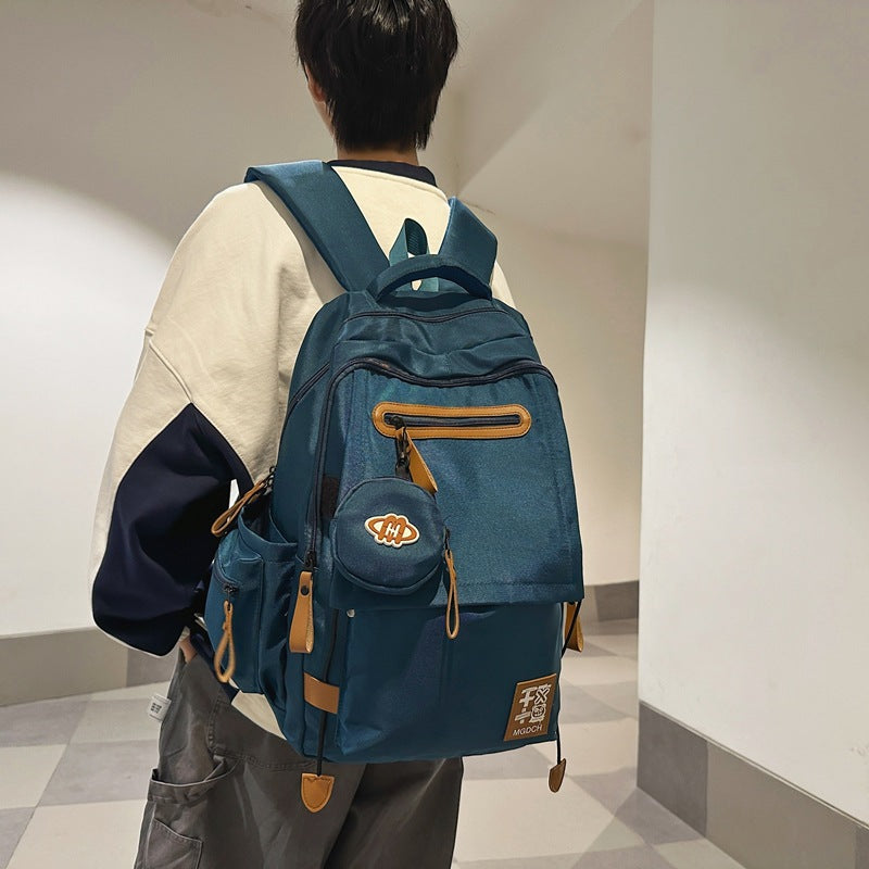 New Large-capacity Backpack Middle School Students Schoolbag