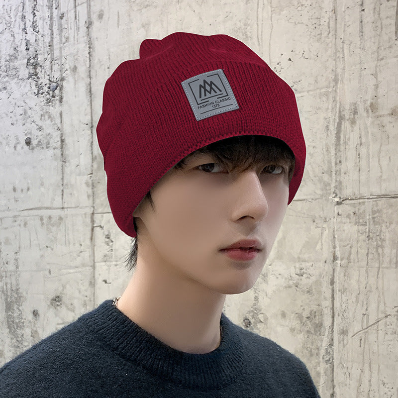 Men's Fashion Windproof Warm Woolen Knitted Hat