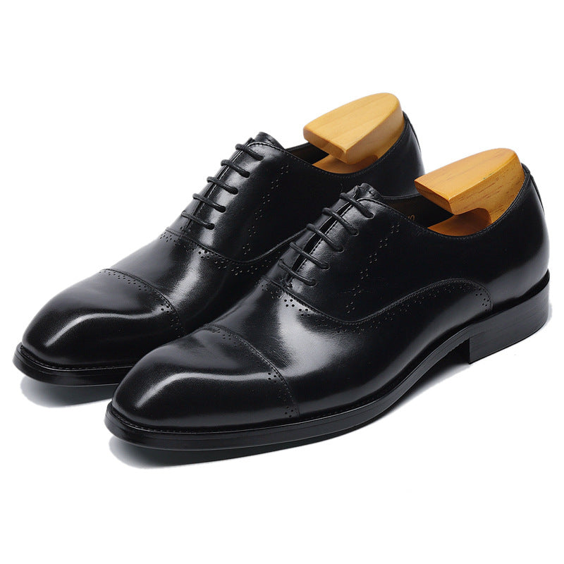Business Casual Tie-headed Leather Men's Shoes