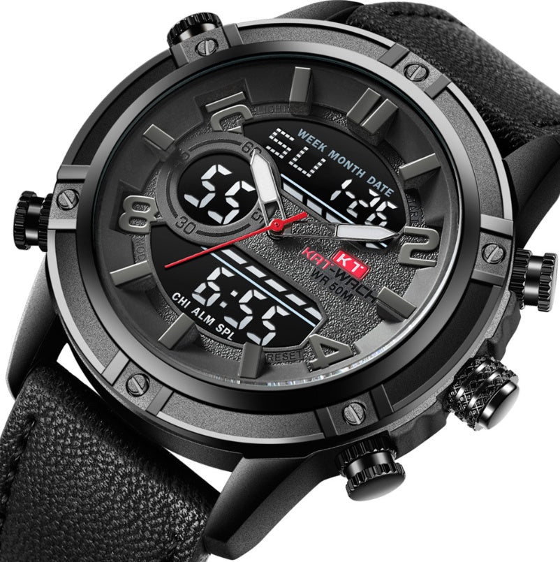 Engraved KAT-WACH cross-border new men's high-end sports watch waterproof luminous quartz watch men