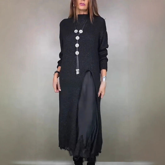 Women's Suspender Dress Woolen Skirt Suit