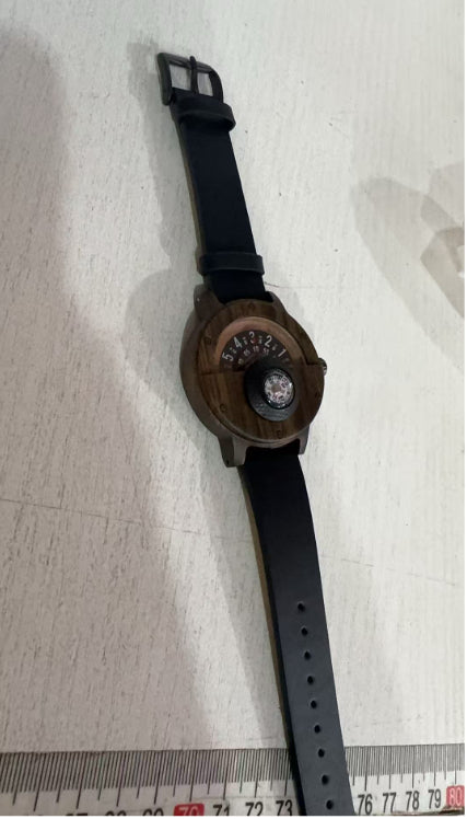 Multifunctional Compass Wood Watch Outdoor Sports Watch