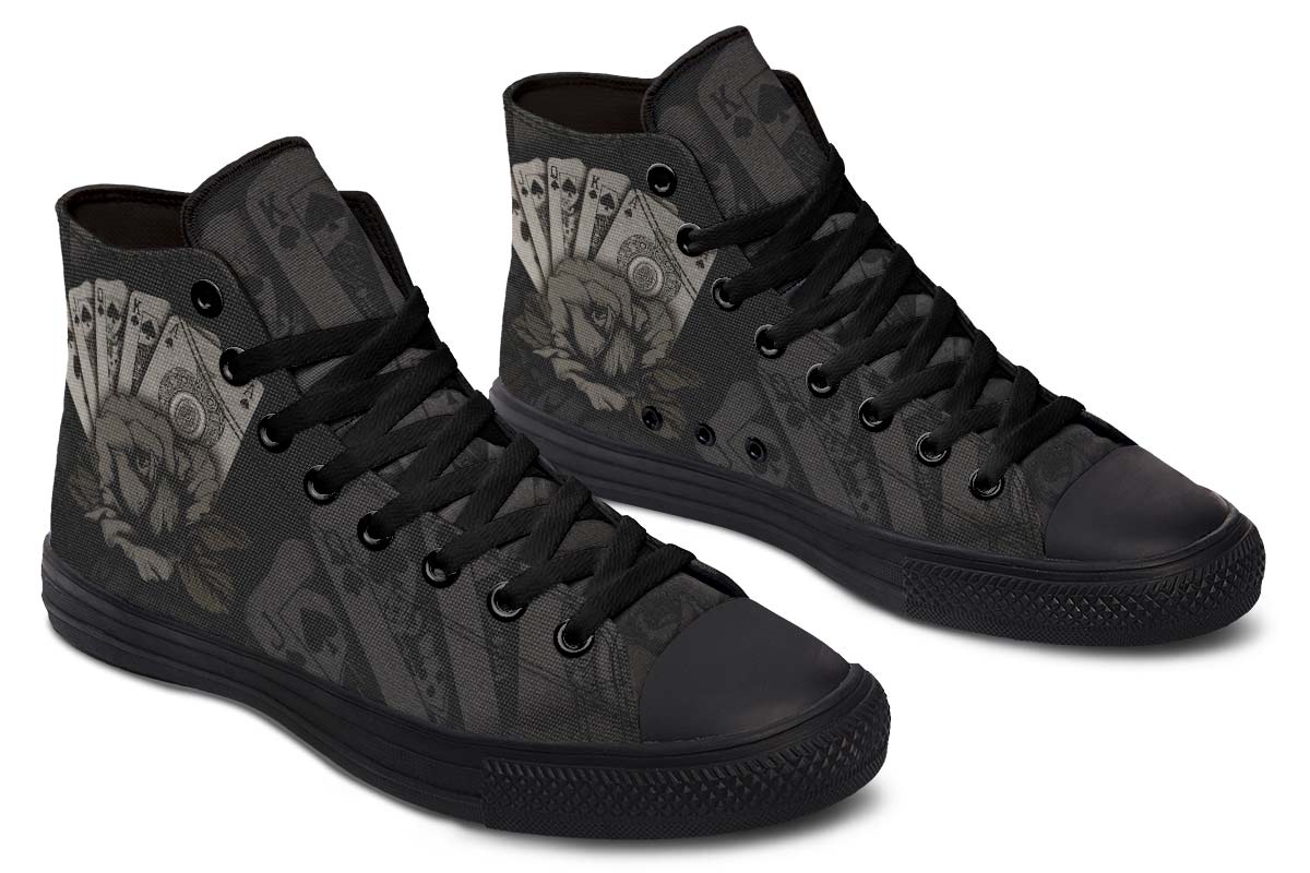 Printed Couple High-top Canvas Shoes