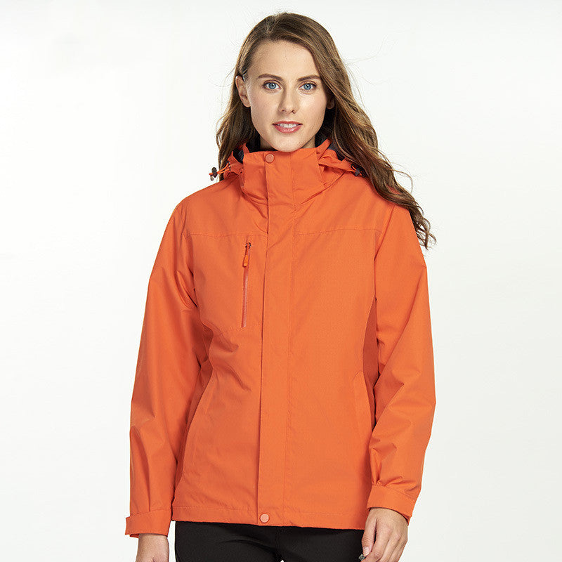 Detachable Windbreaker Warm Jacket Work Clothes Printing
