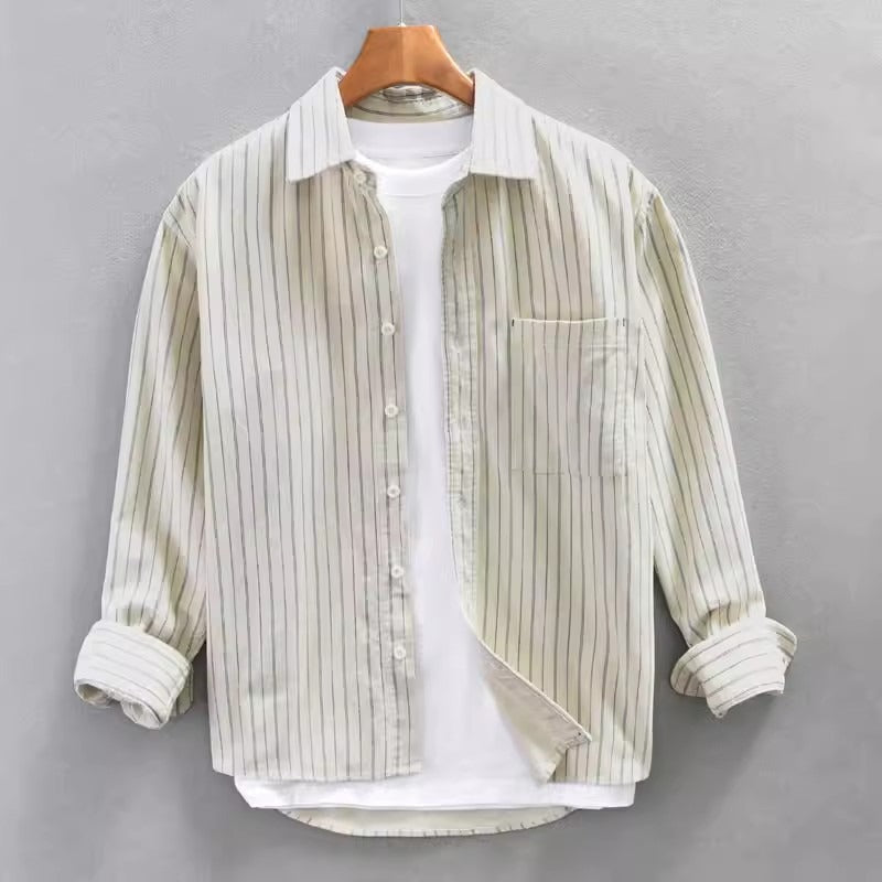Men's Striped Fashion Leisure Artistic Shirt