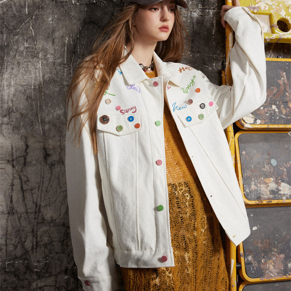 Fashion Brand Personality Denim Jacket Men's Design Sense