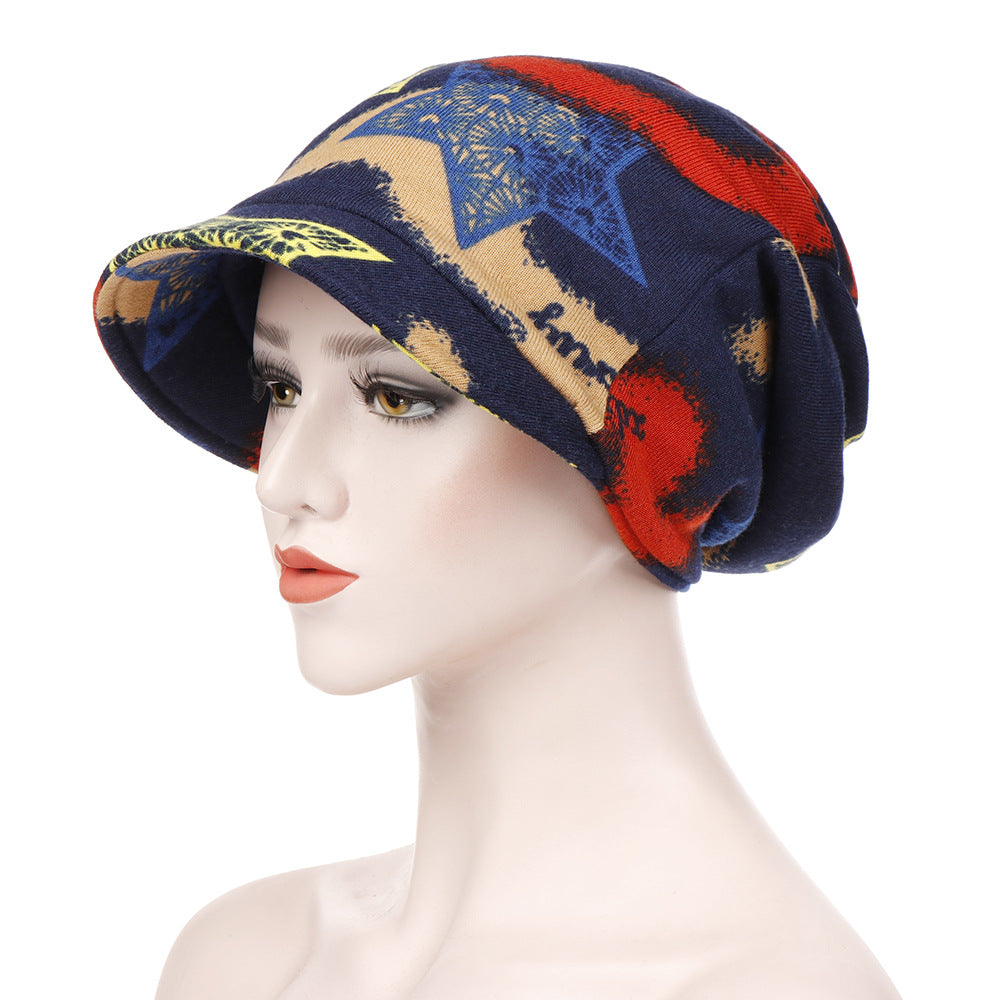 Spring And Autumn Extra Large Cloth Ponytail Pullover Hat