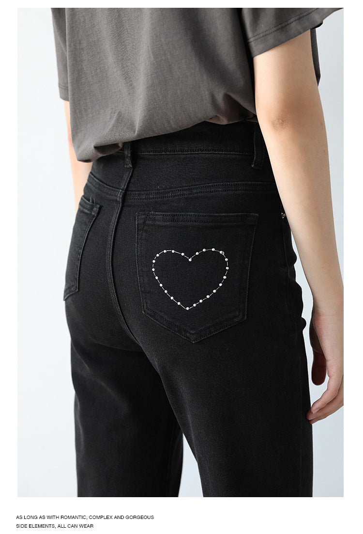 Loving High-waisted Slim Women's Bootcut Jeans