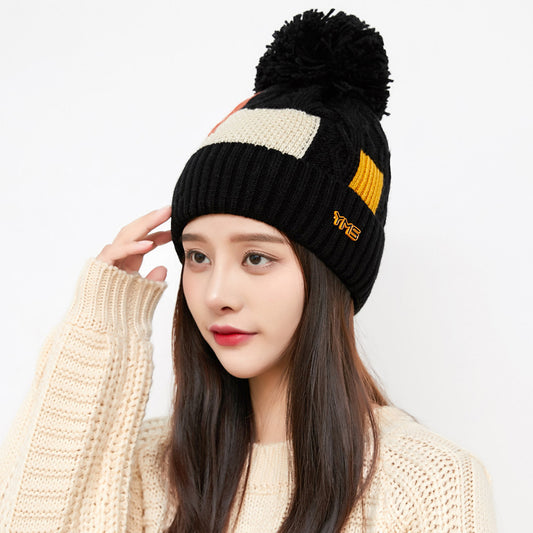 Women's Fashion Wool Fleece Warm Square Color Hat