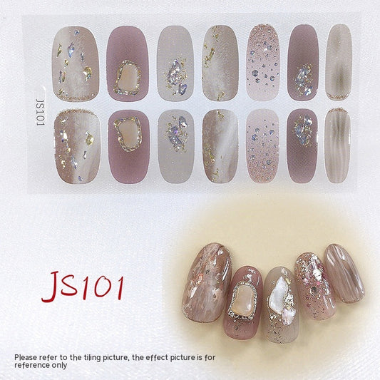 Three-dimensional Craft Crystal Nail Oil Film Crystal Glass Nail Sticker
