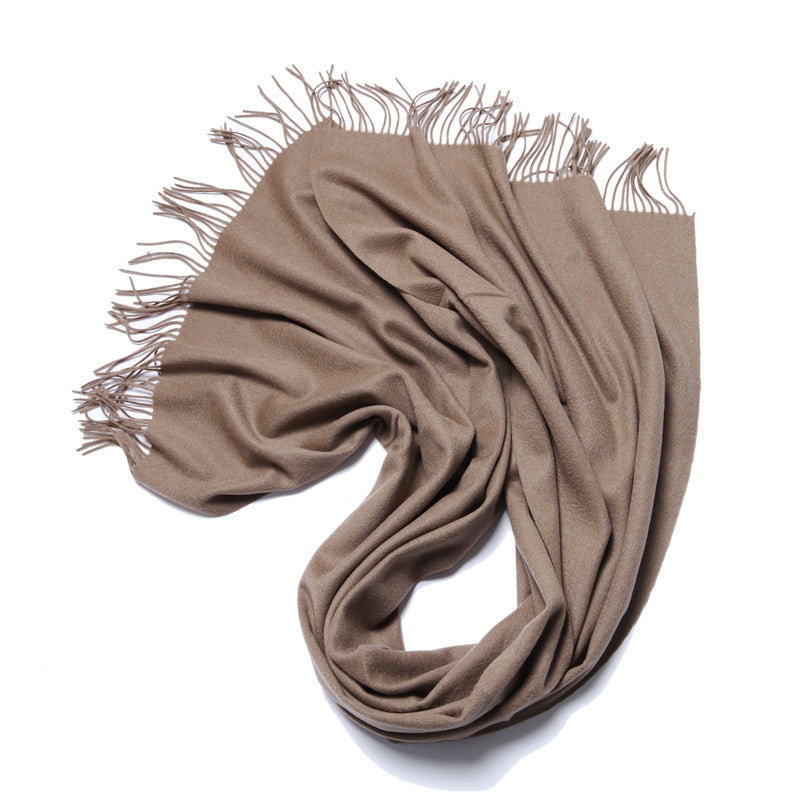 Wool solid color scarf