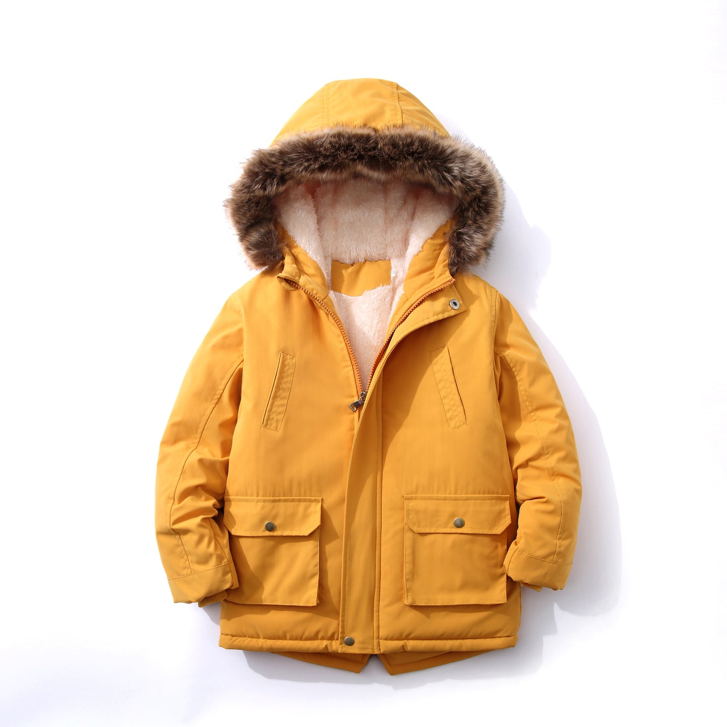 Hooded boys padded jacket children's padded jacket