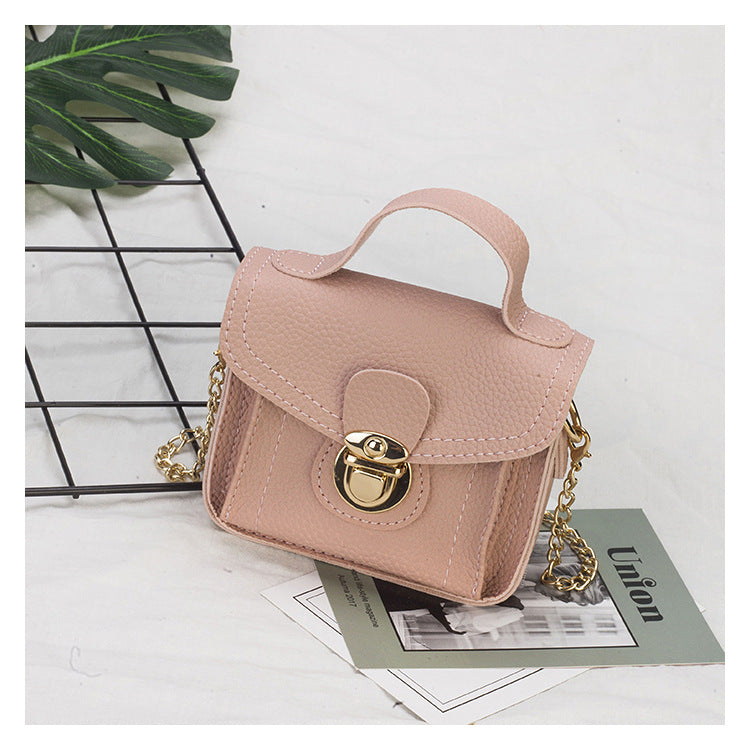 One shoulder slant cross handbag