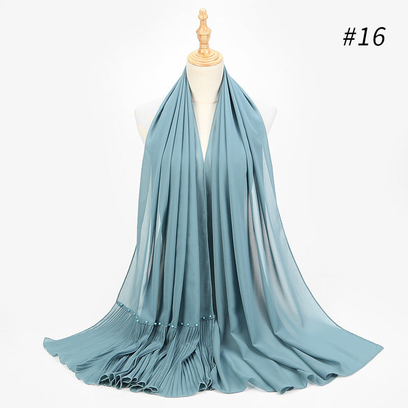 Perle Chiffon Etnisk Tørklæde