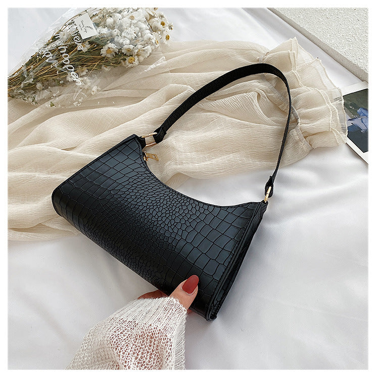 Letter wide shoulder belt laser small square bag