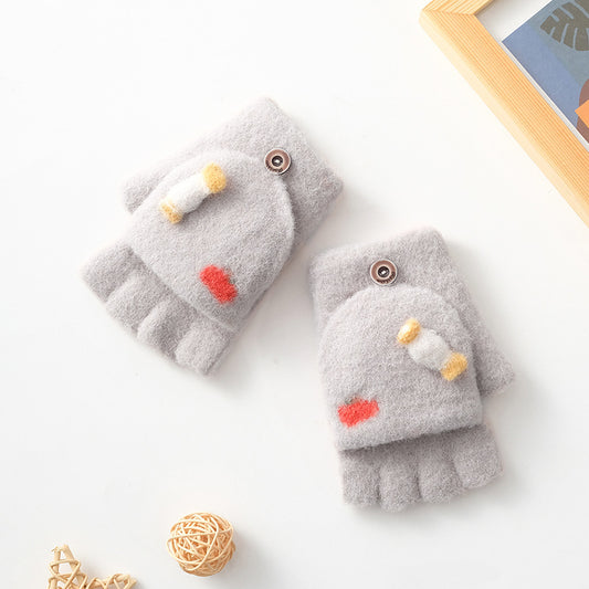 Winter Korean New Style Baby Clamshell Gloves