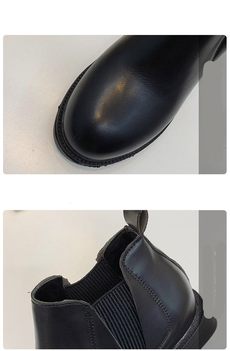 Wild students Vintage Boots Flat Ankle British Style