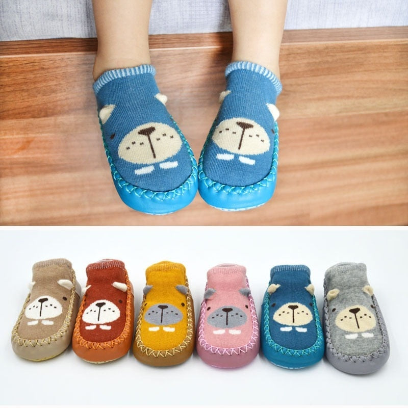 Children's Non-slip Socks And Soft-soled Cotton Shoes