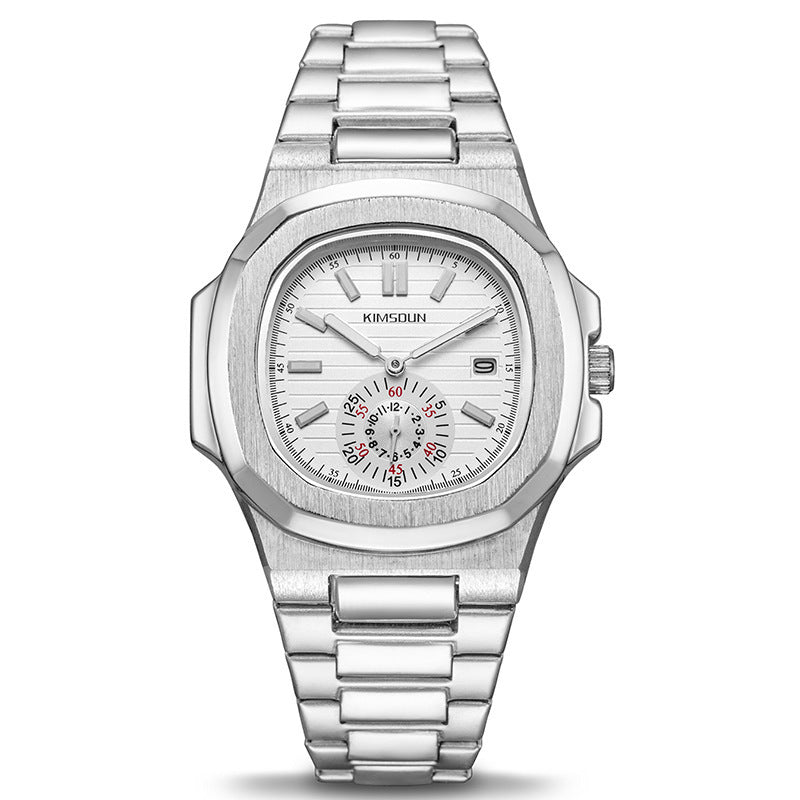 Stainless steel business waterproof men's Watch