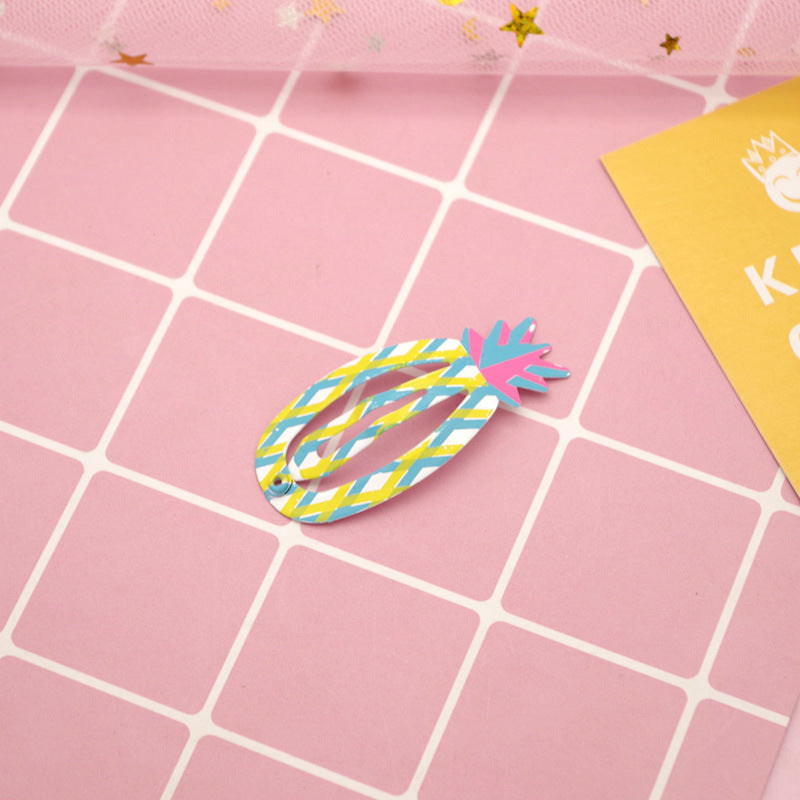 Paint Fruit Barrettes Color Printing Watermelon Strawberry