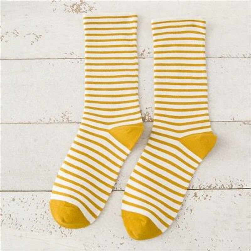 Fashion Japanese Horizontal Striped Women's Socks