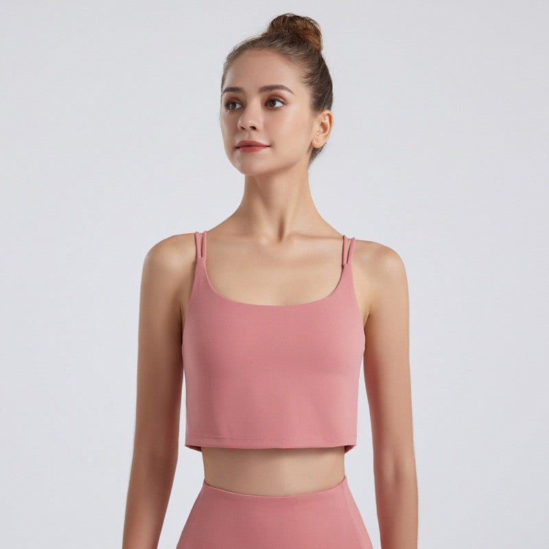New European And American Nude Sports Bra Women's Breathable