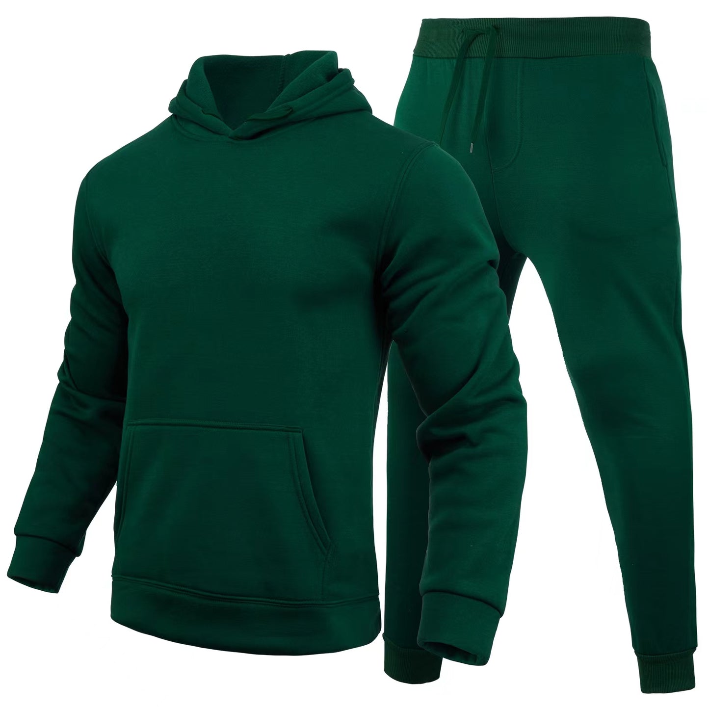 Women's Casual European Size Blank Solid Color Set