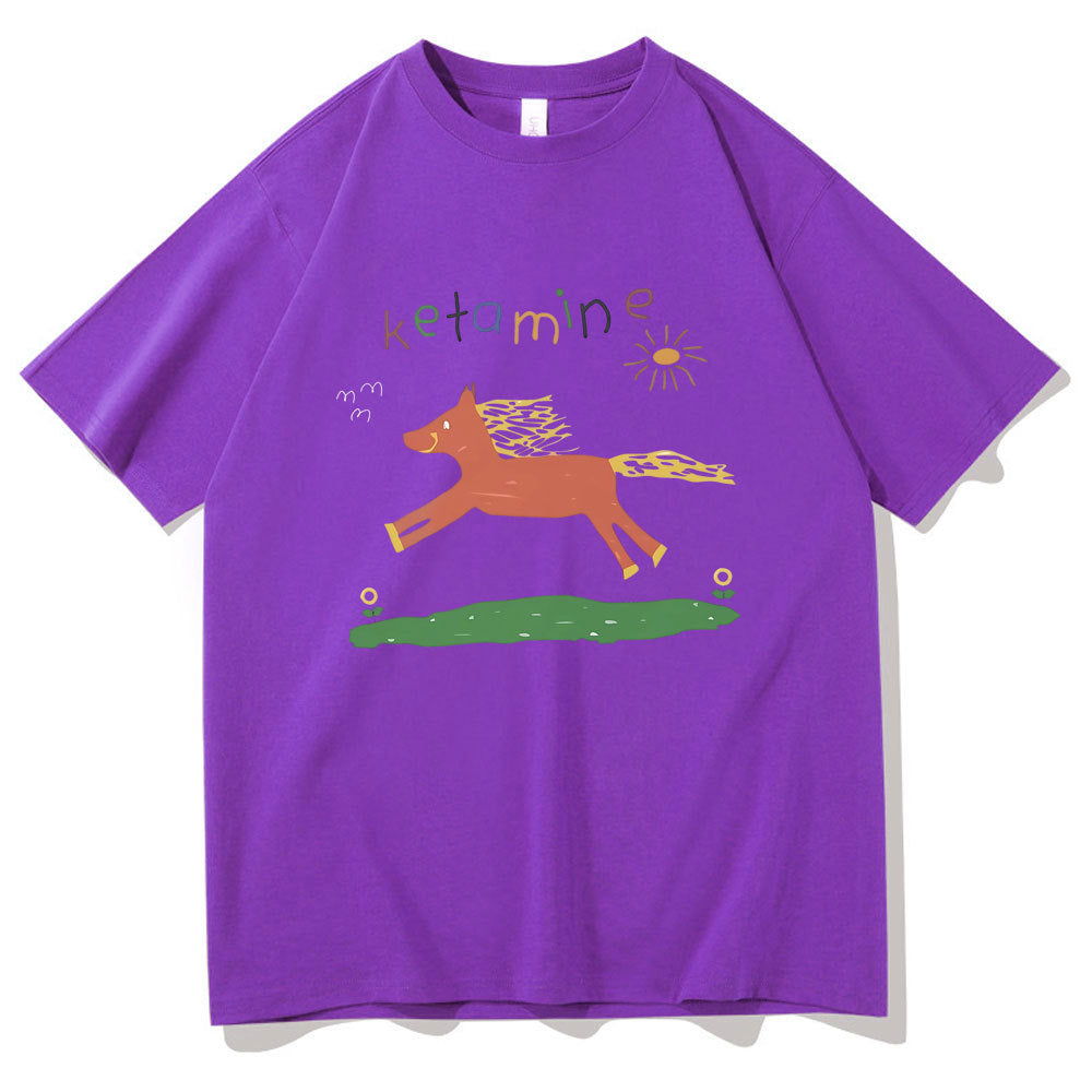 New Loose Print T-shirt Summer