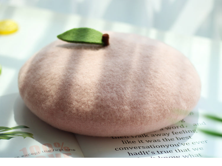 Children's Baby Sweet And Cute  Peach Beret