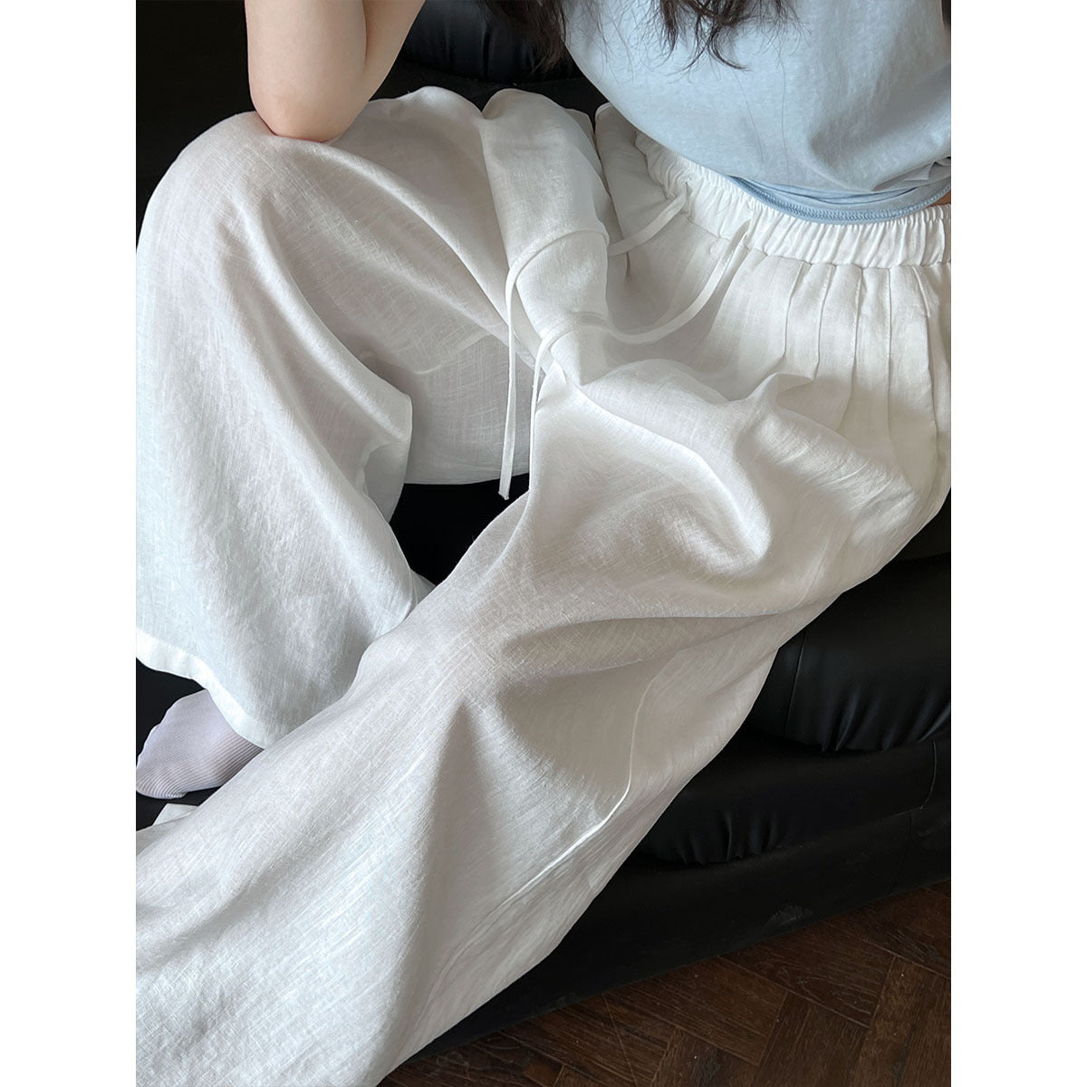 Versatile Casual Slim-fit Wide Leg Pants