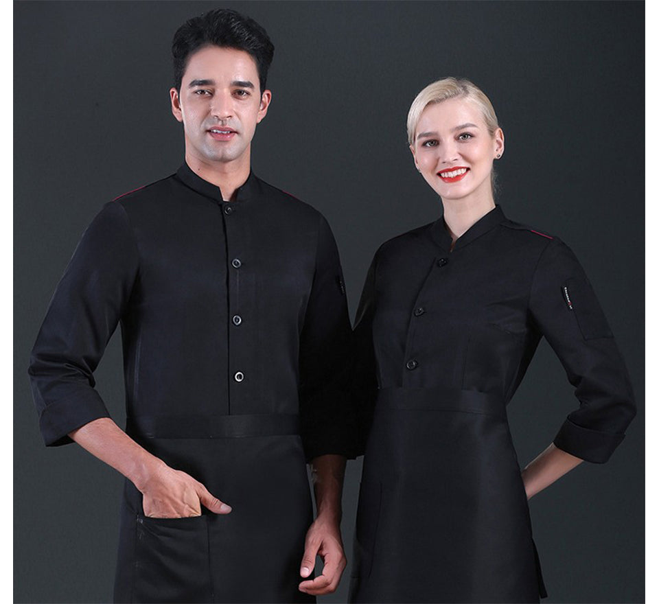 Chef's Work Clothes With Seven-cent Sleeves