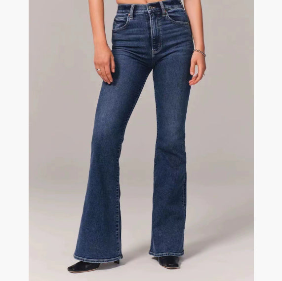 Fashion Loose Elastic Trousers Jeans For Women