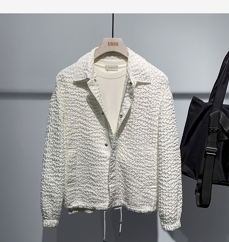 Simple Fashion Polo Collar Loose New Long-sleeved Coat