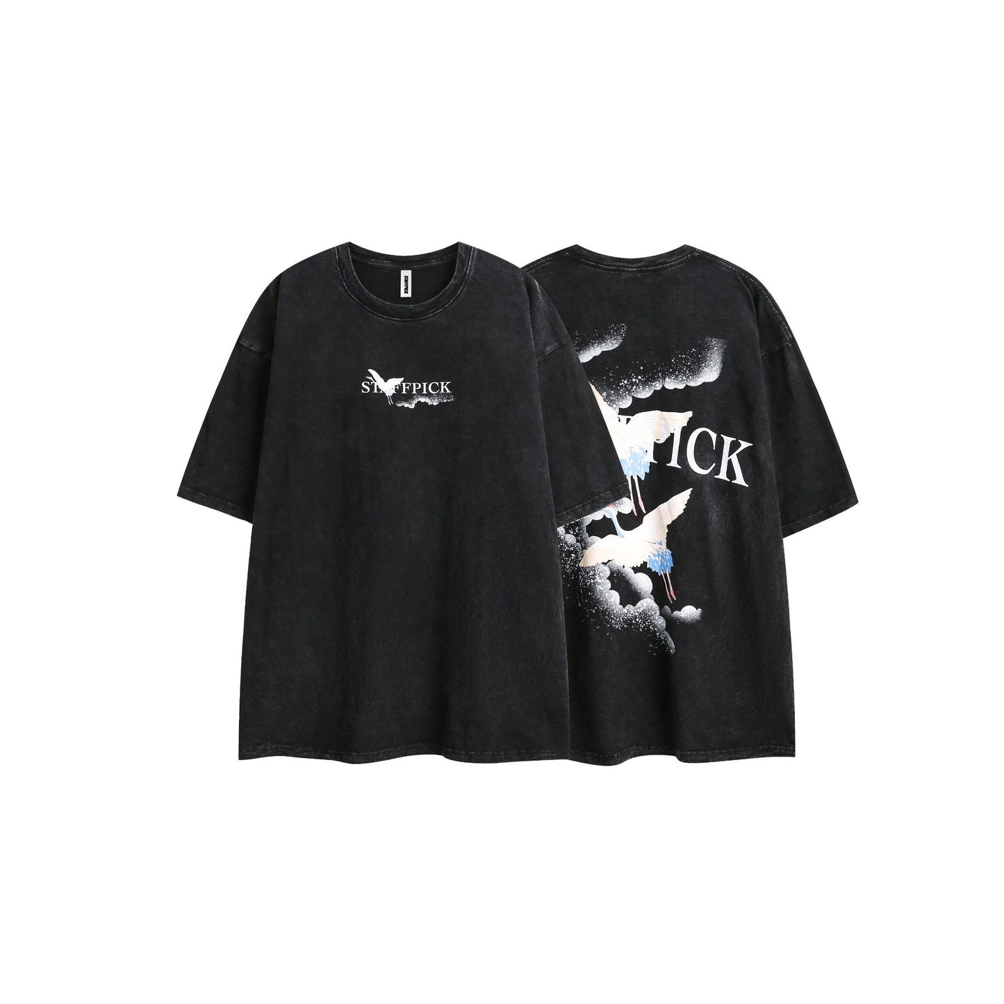 Street Tide Brand Vask Kortærmet