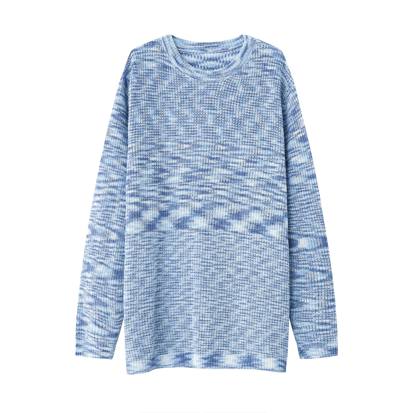 Men's Long Sleeve Pullover Base Knitted Bandage Dress Striped Sweater