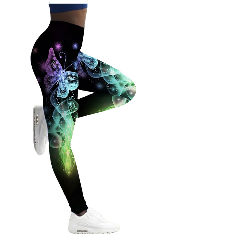 Women's Breathable Skinny Printed Legging Yoga Pants