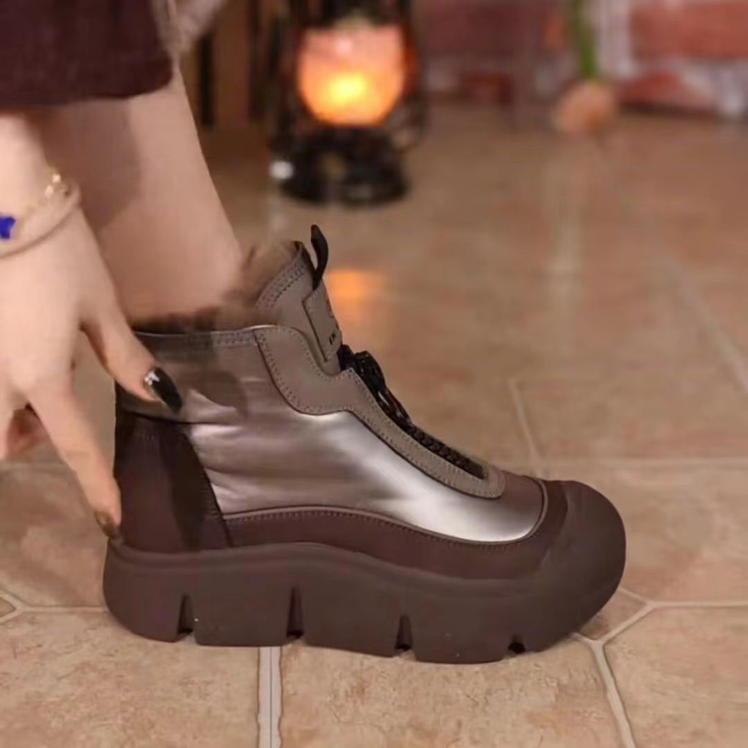 Plush And Thick Insulation Short Boots