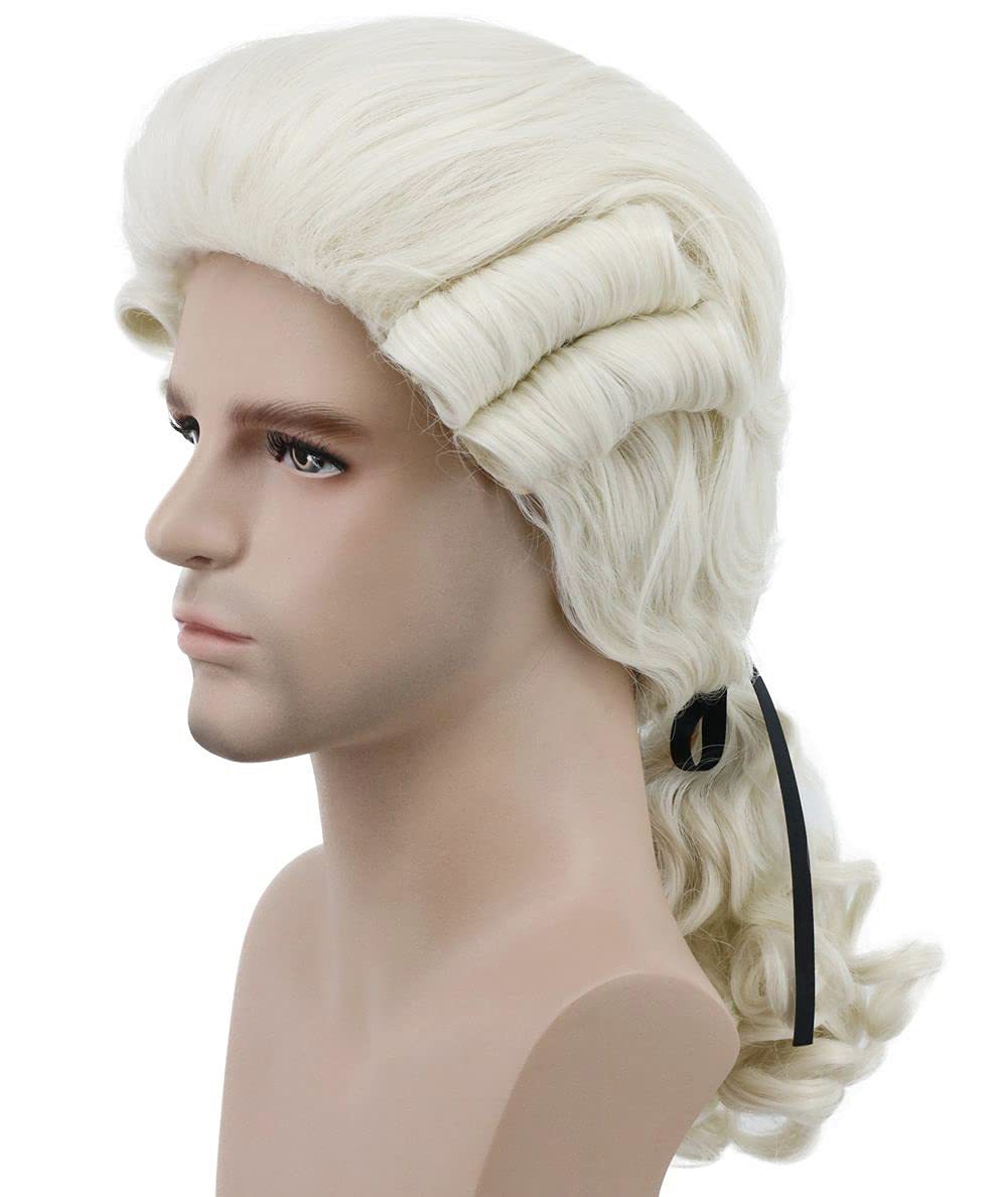 Colonial Male Lawyer Judge Chemical Fiber Wig