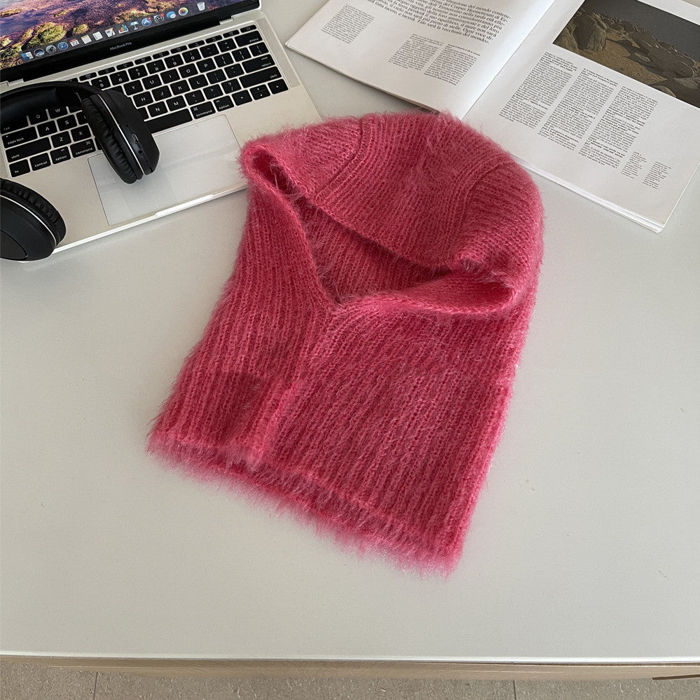 Scarf One Piece Winter Warmth Neck Cover Ear Protection Wool