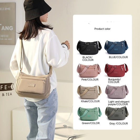 Casual And Lightweight Multi-compartment Waterproof All-match Messenger Bag