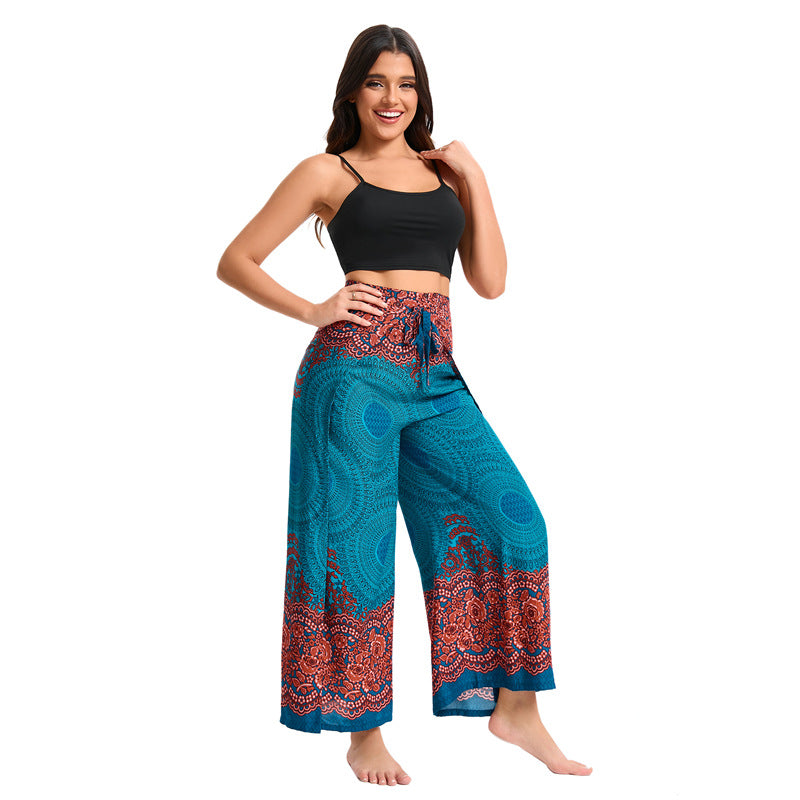 Bohemian Casual Loose Rayon Culottes For Women