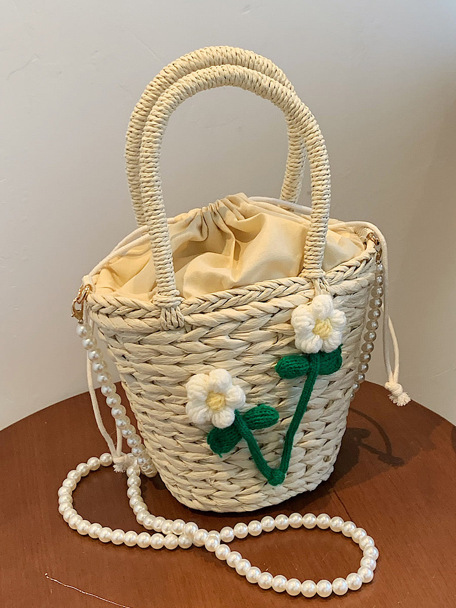 Senior Sense Of Female Tide Pearl Crossbody Bag