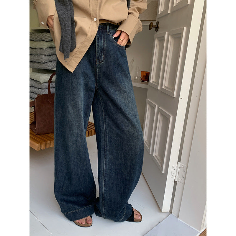 Blue Vintage Straight Early Autumn Jeans