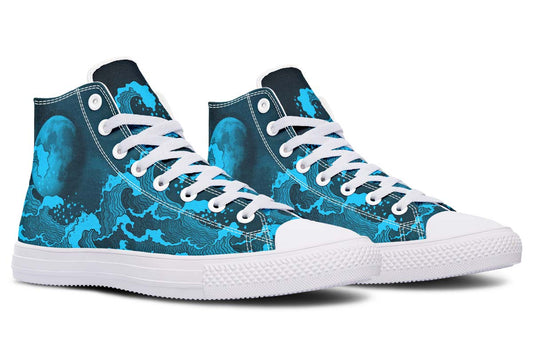 Printed Couple High-top Canvas Shoes