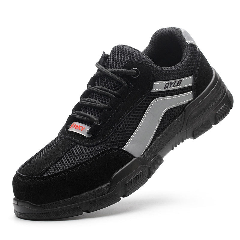 Men's Steel-toed Fallwinter Labor Insurance Shoes Anti-smash And Anti-puncture